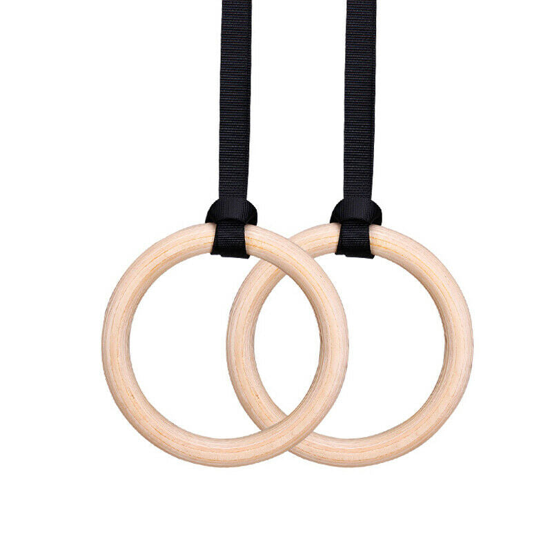 32mm Wooden Gymnastic Rings Gym Rings