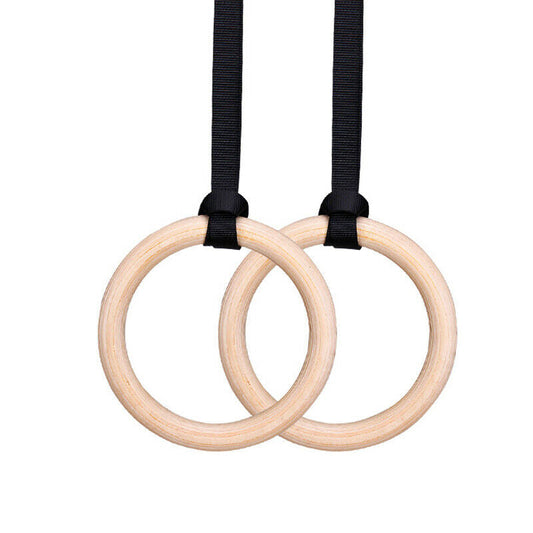 28mm Wooden Gymnastic Rings Gym