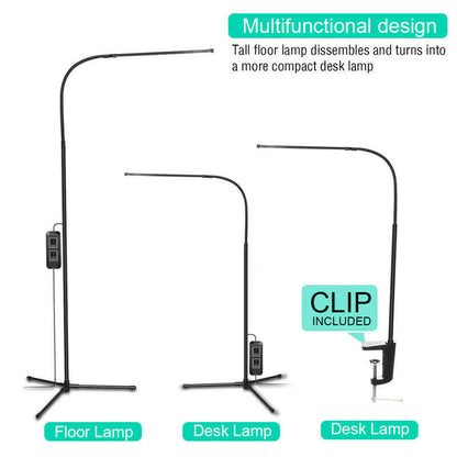USB Adjustable LED Floor Lamp Reading Dimmable Light
