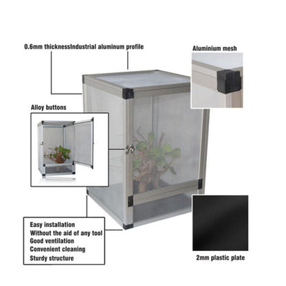 32*32*46cm Aluminum Alloy Reptile Enclosure