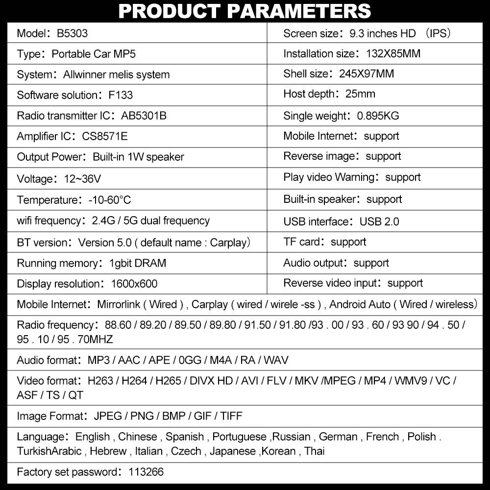 Apple Carplay Android Car Stereo Bluetooth Player - salelink.co.nz