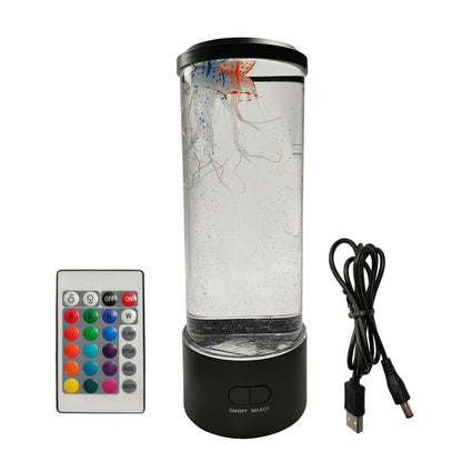 Jellyfish Lamp Mini Aquarium Night Light