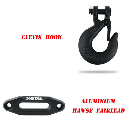 X-BULL Electric Winch Boat 3000LBS 12V Synthetic Rope Wireless Remote ATV UTV