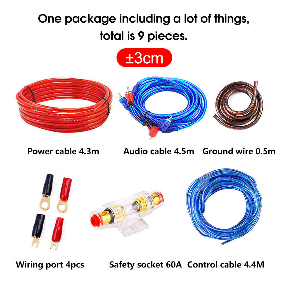 1500w Car Amplifier Wiring Kit - salelink.co.nz