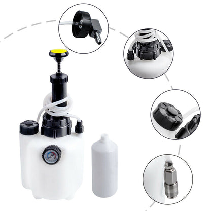 3L Manual Pressure Brake Clutch Bleeding System Tool Fluid Bleeder Kit hand pump - salelink.co.nz