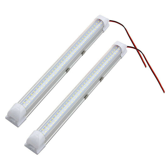 2X 72 LED Strip Light BAR 12V Caravan Boat Camping Car Interior Lamp