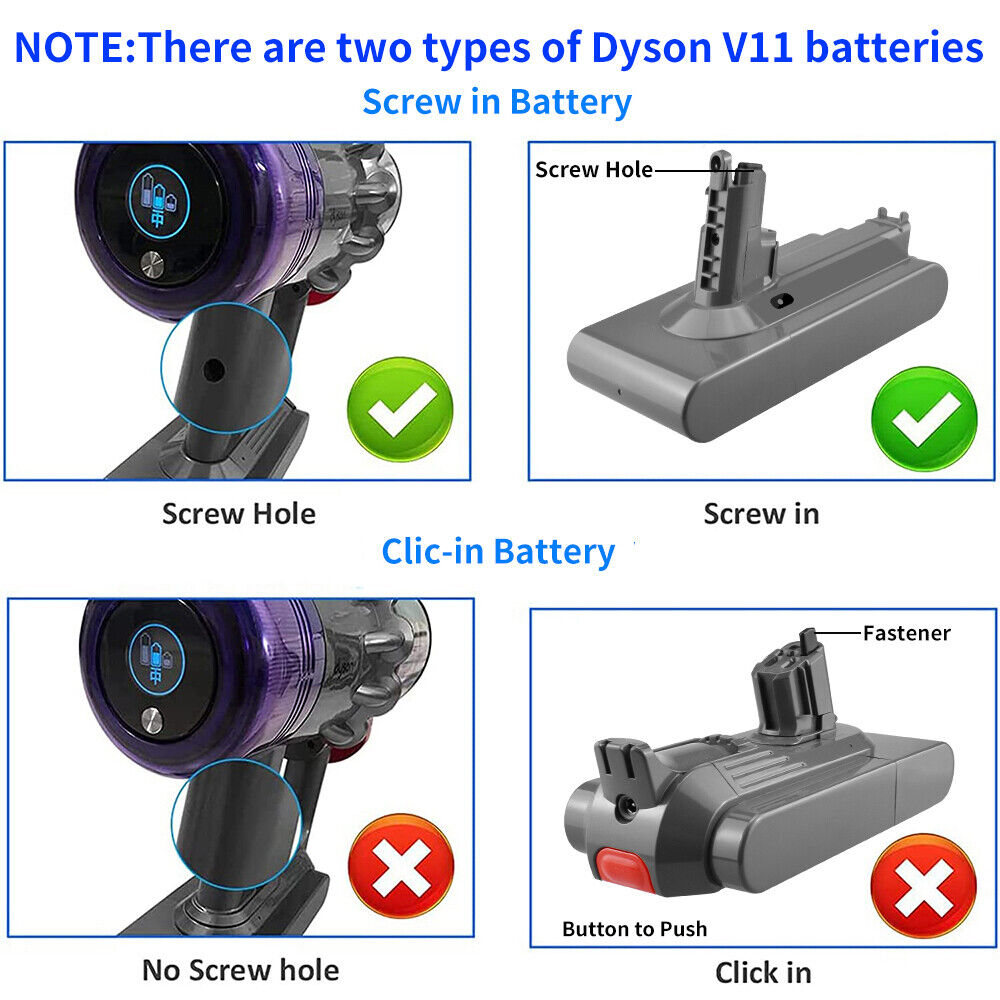 For Dyson V11 Battery SV14 Absolute Screw in Battery V11 Animal Motorhead