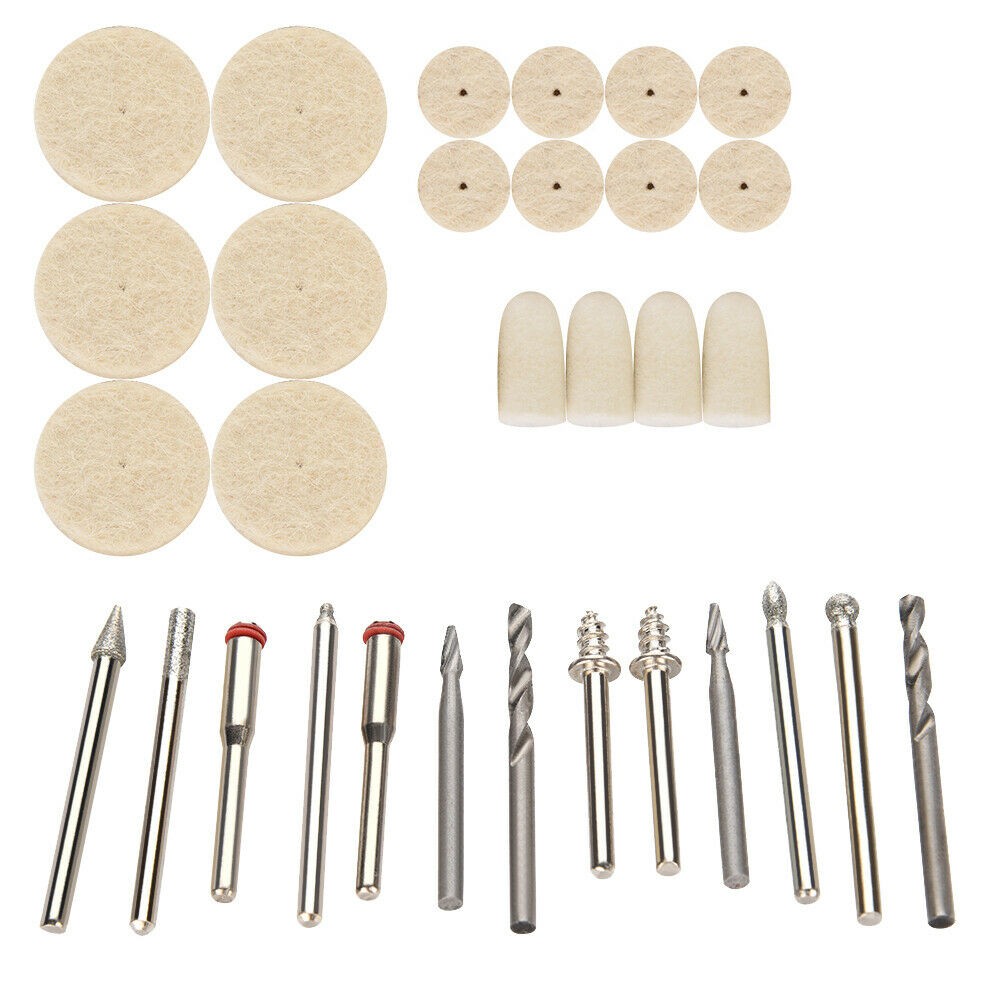 350PCS Rotary Tool Accessories Kit Grinding Polishing Shank Craft Bits