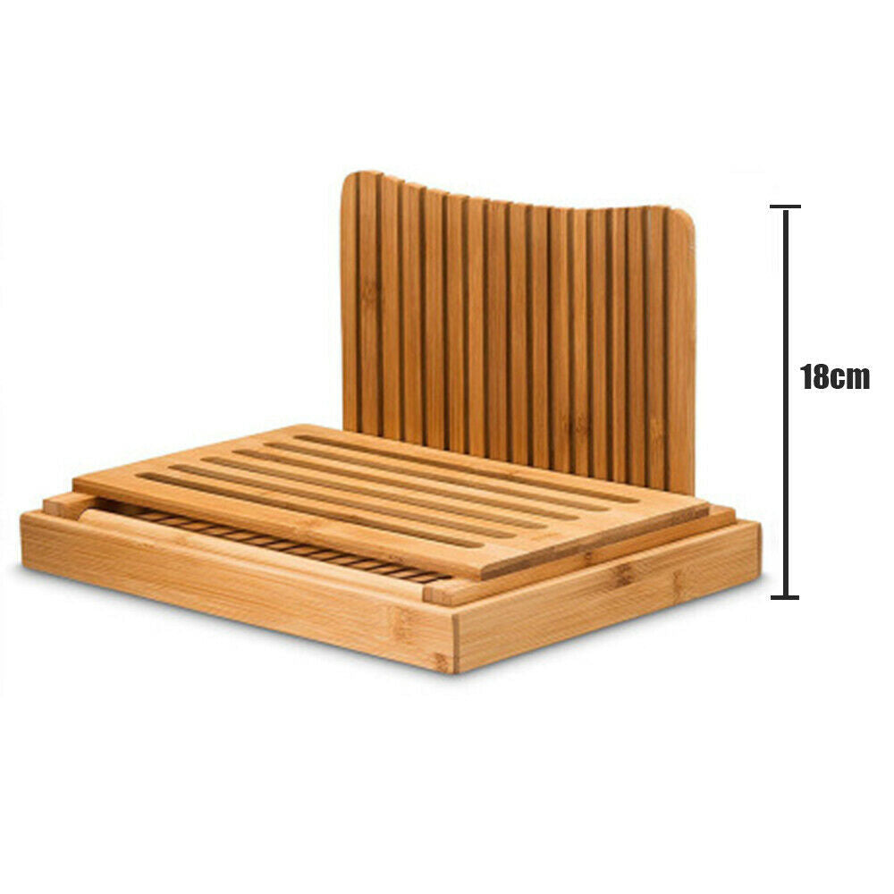Bamboo Bread Slicer Loaf Cutting Board - salelink.co.nz