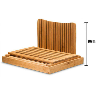 Bamboo Bread Slicer Loaf Cutting Board - salelink.co.nz