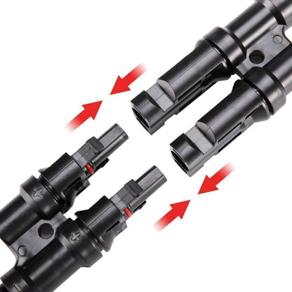 2 To 1 T Branch Cable Connectors Solar Panel PV Connector Male and Female