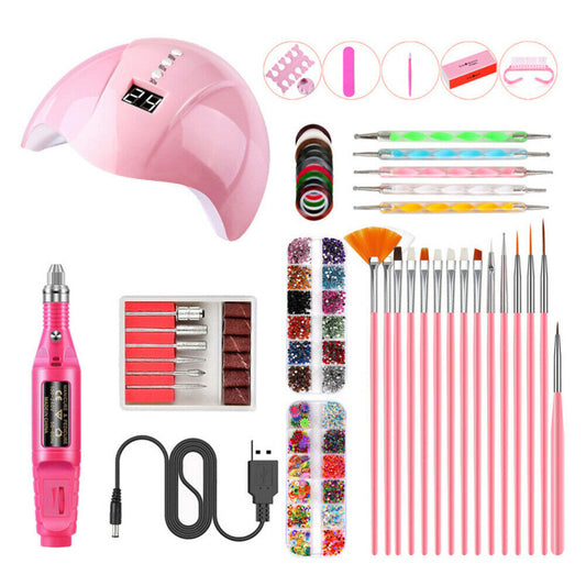 Nail Dryer Lamp Electric Nail Drill Set - salelink.co.nz