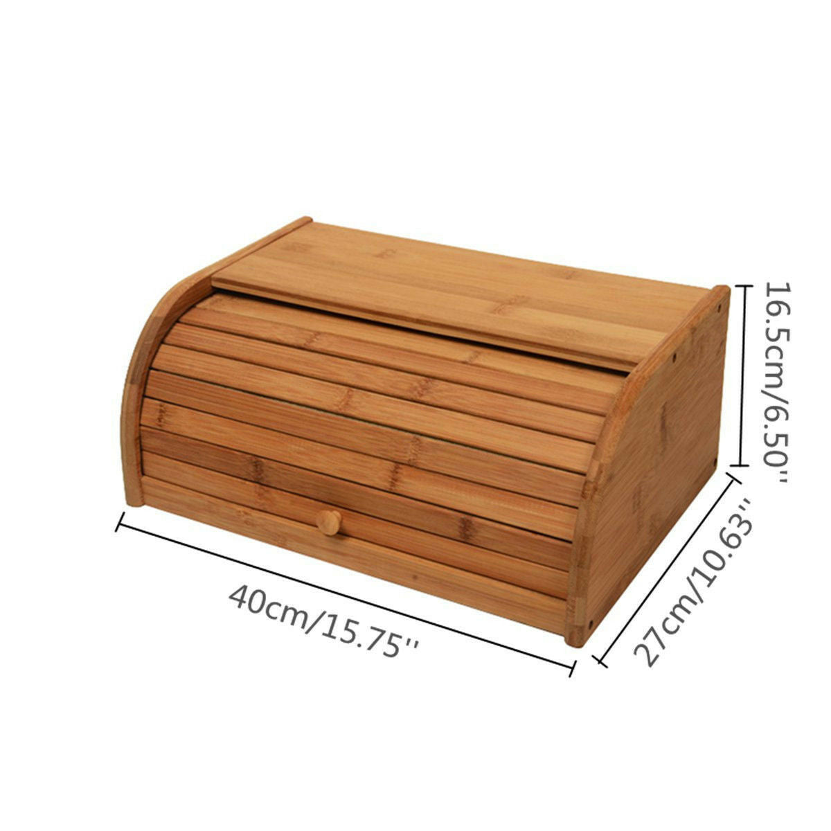 Bamboo Bread Bin Storage Box