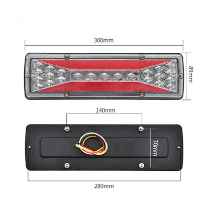 2x LED Trailer Lights Tail Lamp Stop Brake Dynamic Indicator 12V Taillight Pair - salelink.co.nz