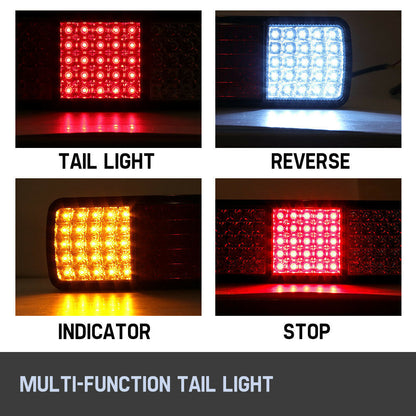 2x LED Tail Lights Stop Indicator Reverse 12V Ute Trailer Caravan Truck - salelink.co.nz