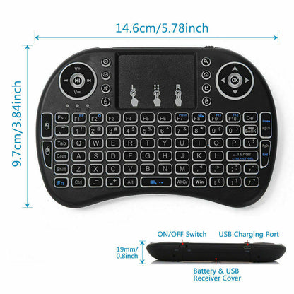 Mini Wireless Keyboard with Touchpad for TV PC android SNU