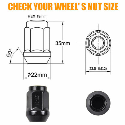 20PCS Wheel Nuts M12x1.5 - salelink.co.nz