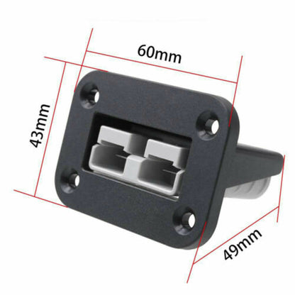 Flush Mount 50 Amp Anderson Plug Mounting Bracket Panel Cover for Caravan - salelink.co.nz