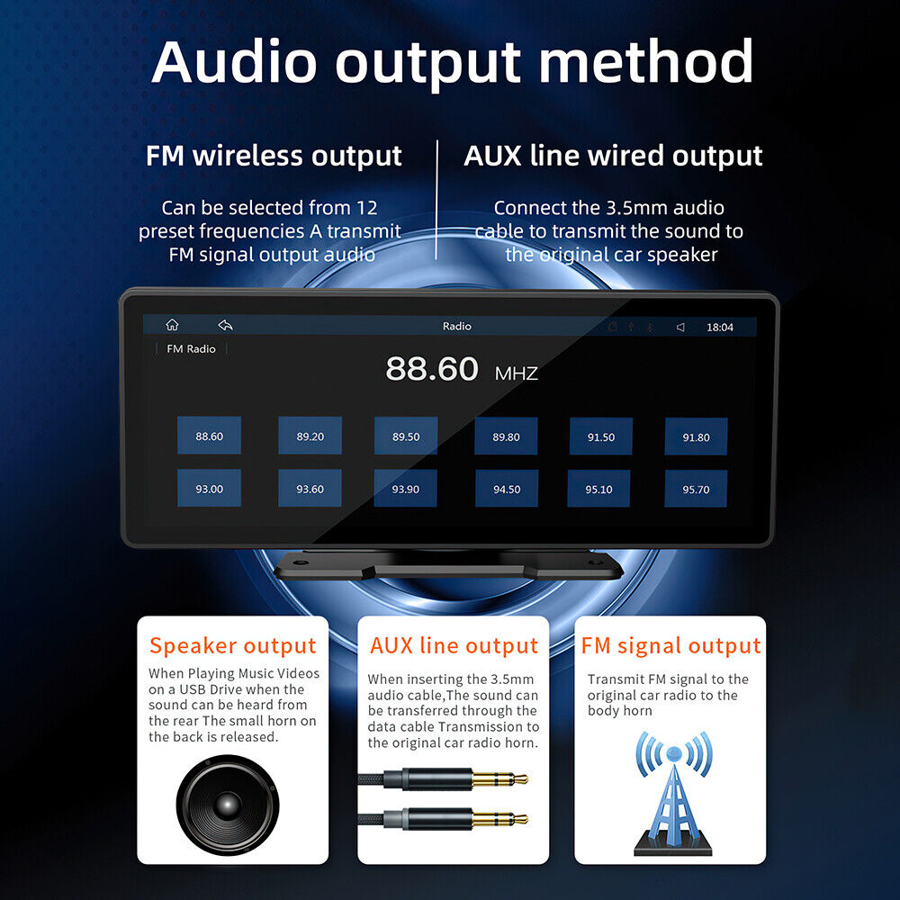 Apple Carplay Android Car Stereo Bluetooth Player - salelink.co.nz