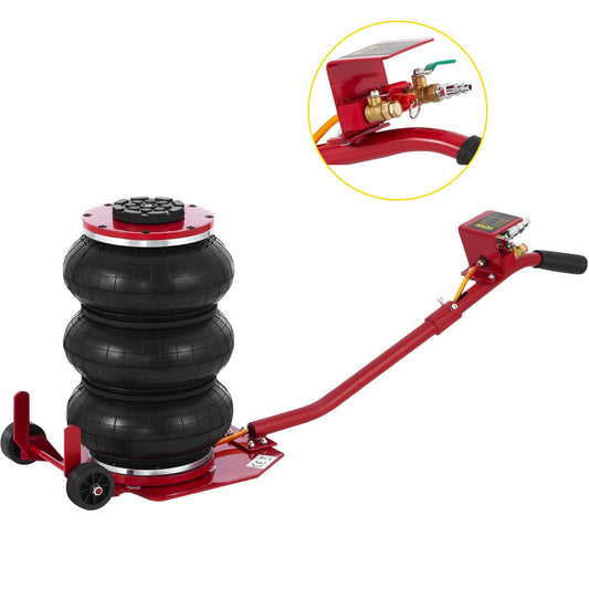 6600 LBS Triple Bag Air Lift Jack Pneumatic Vehicle Car Lifting Compressed Tool