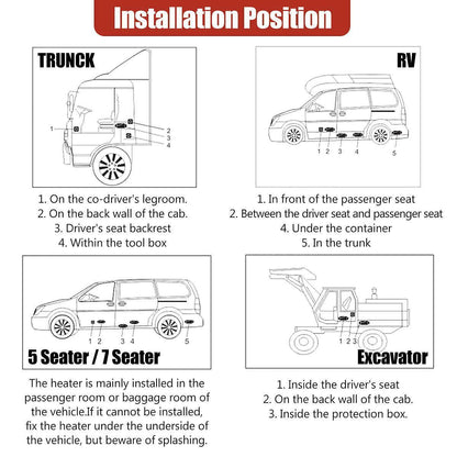 12V 5KW Diesel Air Heater