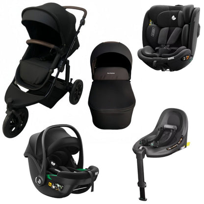 Pre-order Newborn Pram – EasyGo 1+ Three Wheel Stroller + Carrycot + Infant Capsule + 360 Car Seat and Rotating ISOFIX Base (