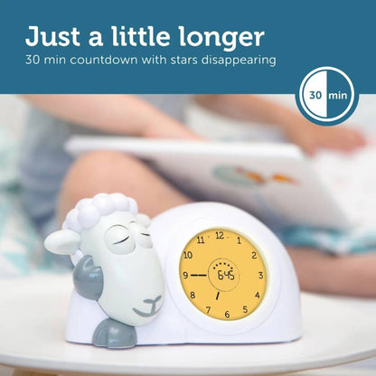 Sam the lamb sleep trainer as a 30 minute countdown with stars disappearing.