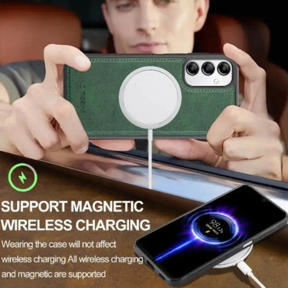 Samsung S/A Series 2-in-1 Magsafe Wallet Case (Green)