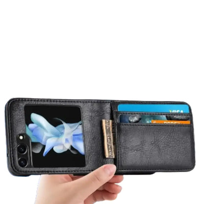 Samsung Z Flip Series Leather Bag Case