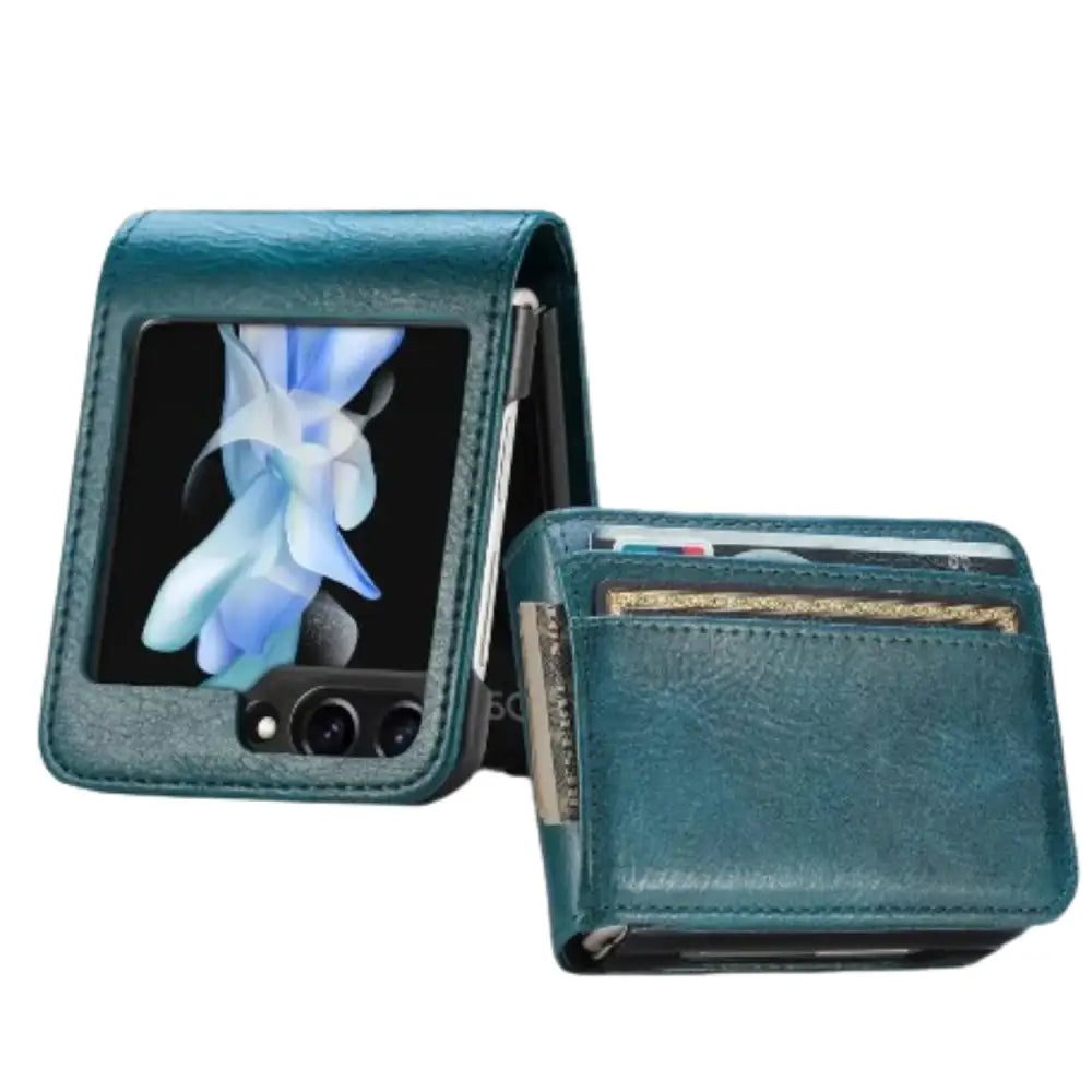 Samsung Z Flip Series Leather Bag Case
