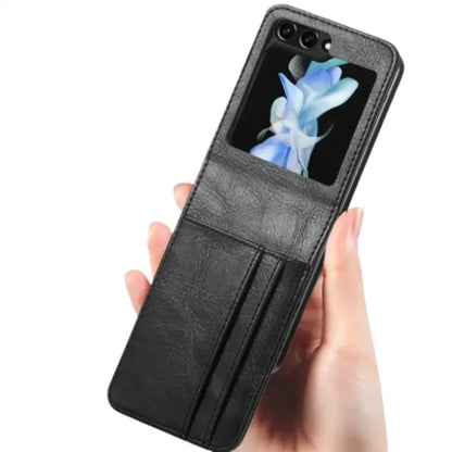 Samsung Z Flip Series Leather Bag Case