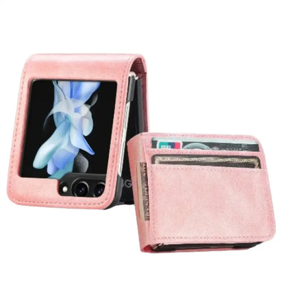 Samsung Z Flip Series Leather Bag Case