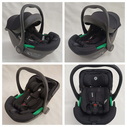 Double Pram – Luxe Twin Stroller with Car Seat