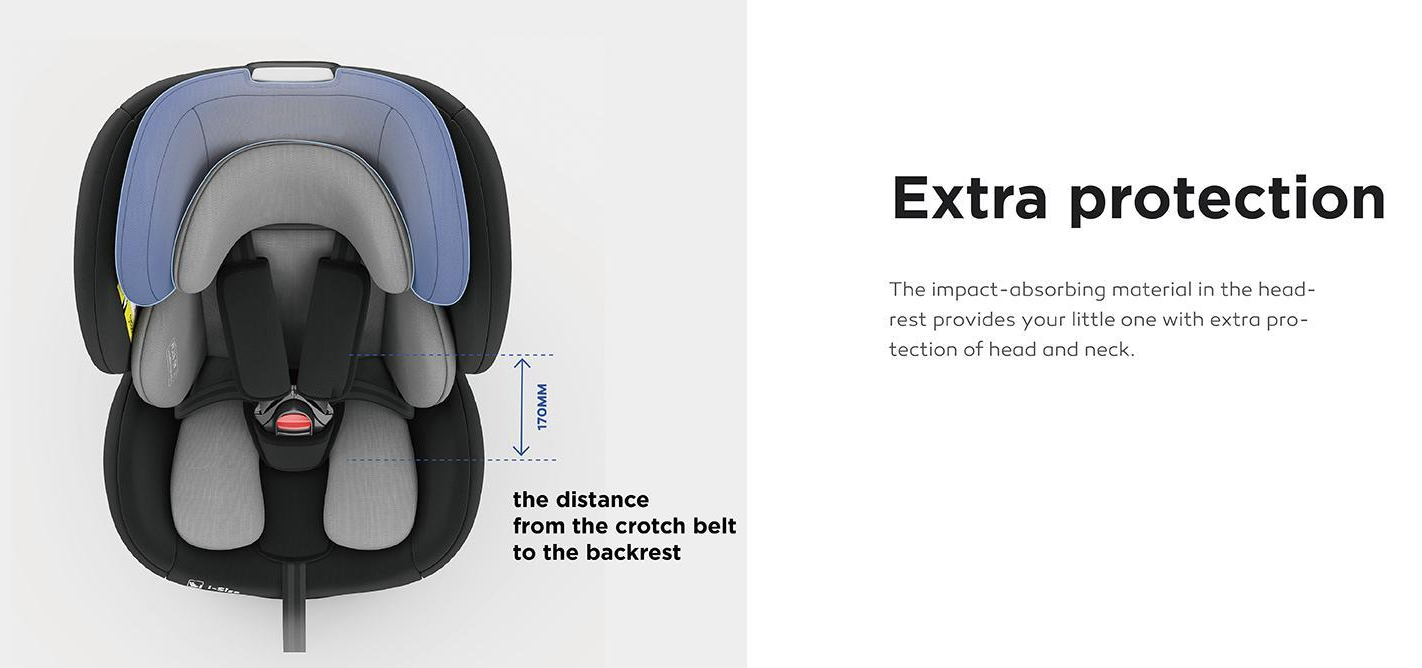 Pre-order 360° Rotating Baby Car Seat – Baby Brightness ShieldMax Plus Blue - image 18