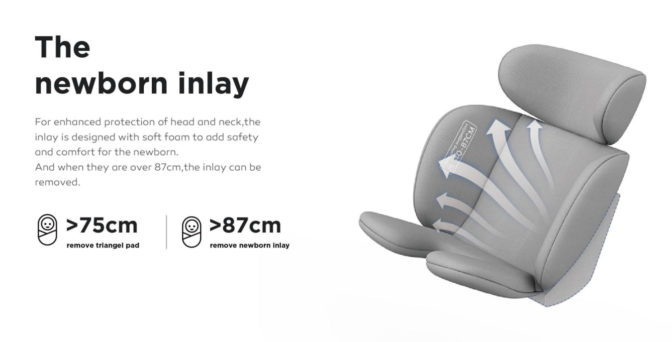 360° Rotating Baby Car Seat – Baby Brightness ShieldMax Plus Grey