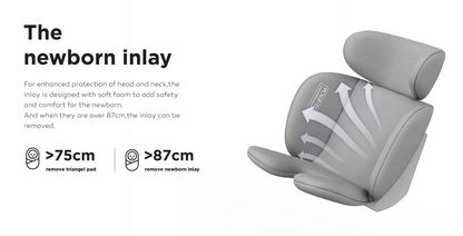 360° Rotating Baby Car Seat – Baby Brightness ShieldMax Plus Grey