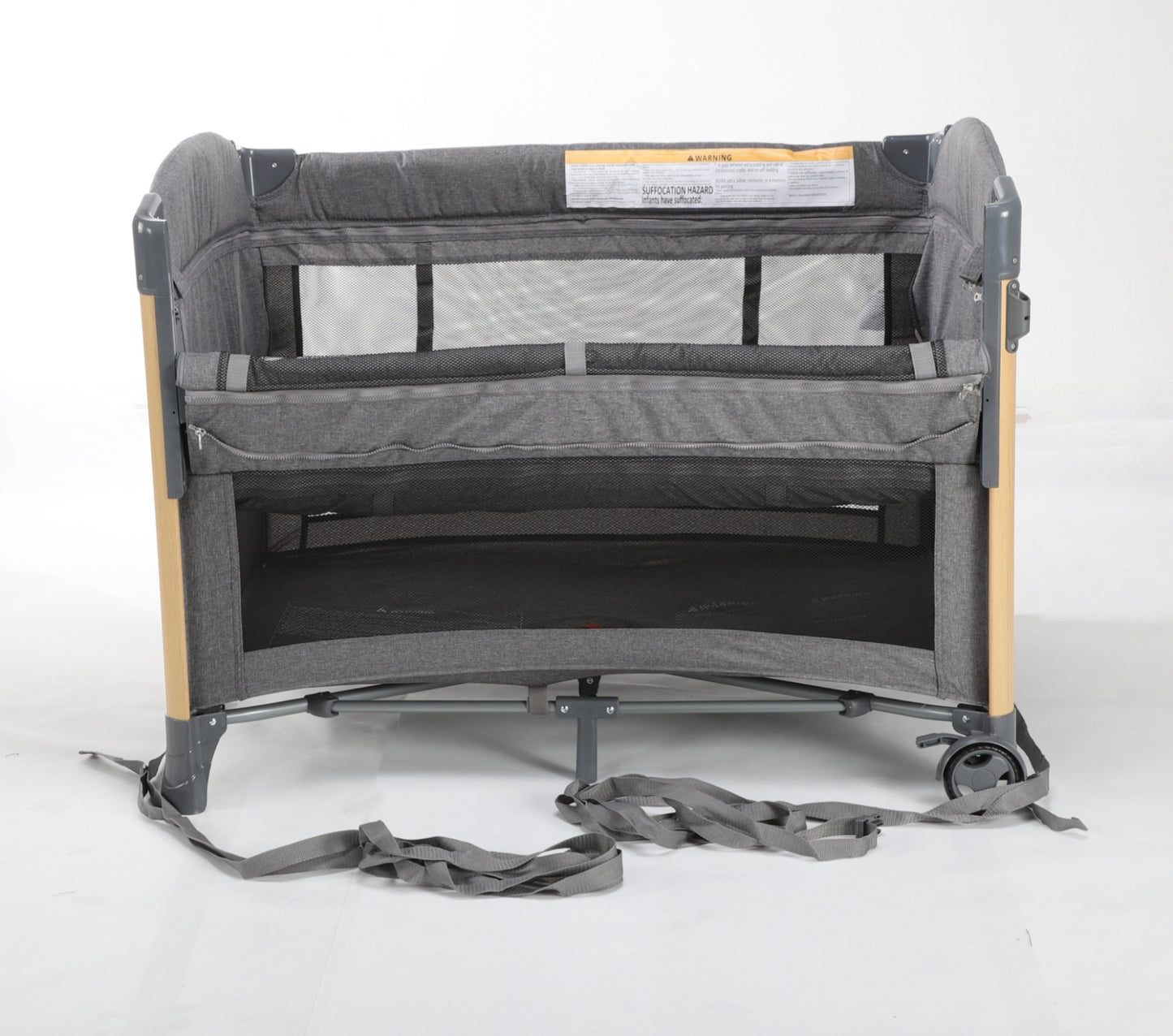 Baby Brightness 4 in 1  Baby Portacot Grey