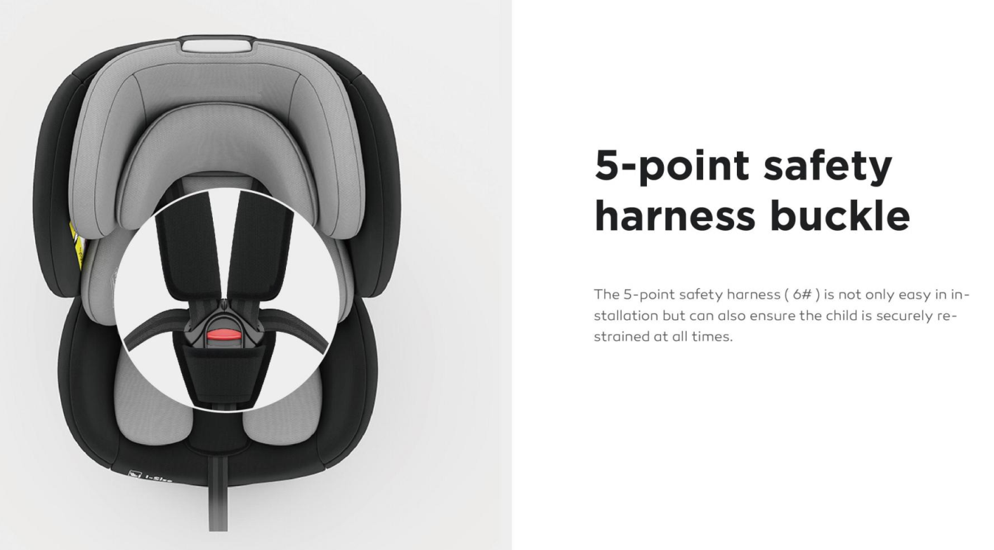 360° Rotating Baby Car Seat – Baby Brightness ShieldMax Plus Grey