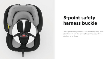 360° Rotating Baby Car Seat – Baby Brightness ShieldMax Plus Grey