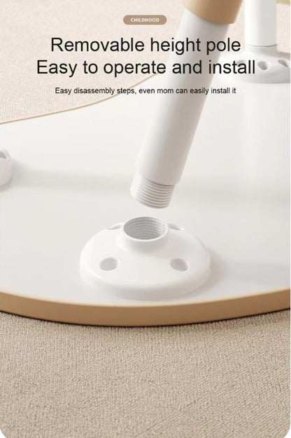 Height Adjustable Peanut Table with 2 Chairs Coffee - image 7