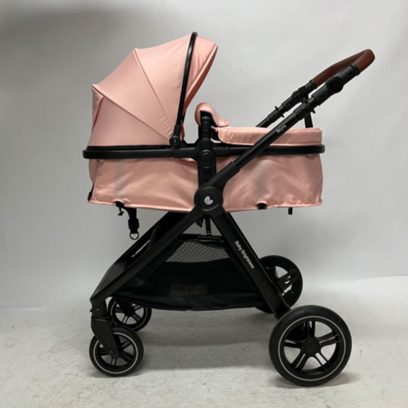 Skyra 2-in-1 Newborn Pram & Bassinet Stroller（Pink） - image 2