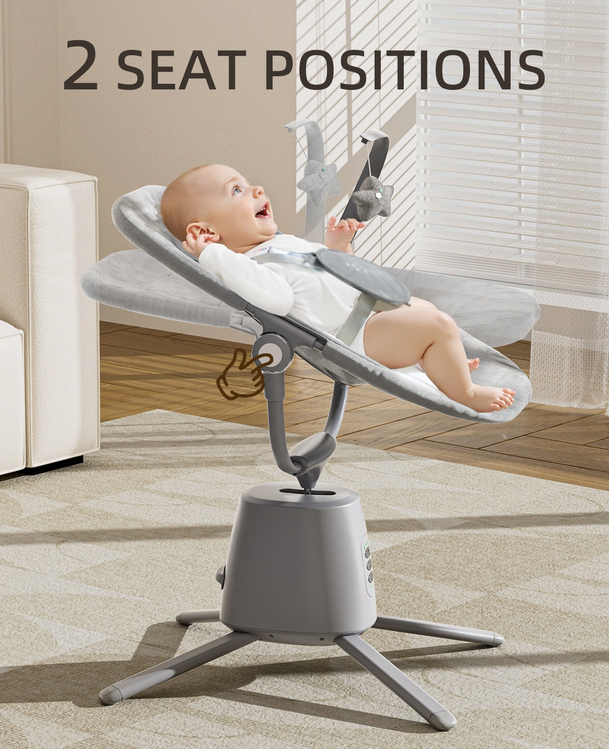 Pre-order Electric Baby Swing - Grey