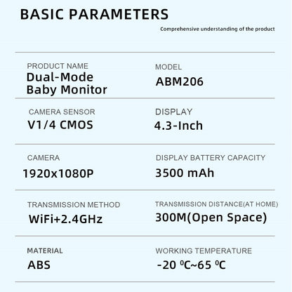 Dual Mode 4.3" Baby Monitor with Night Vision & Motion Detection - image 12