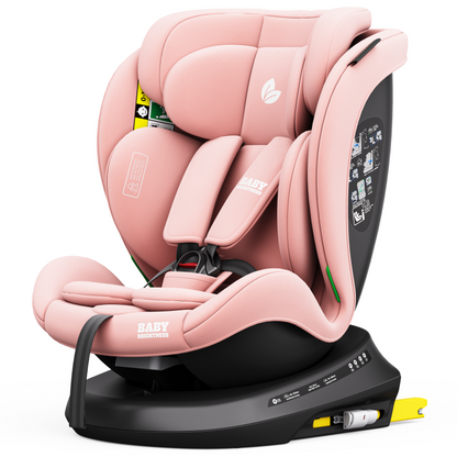 Pre-order 360° Rotating Baby Car Seat – Baby Brightness ShieldMax Plus Pink