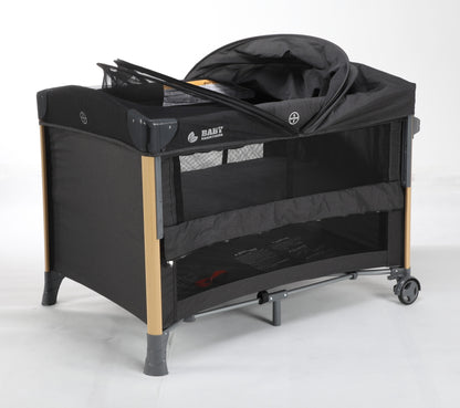 Pre-order Baby Brightness 4 in 1 Portacot Black