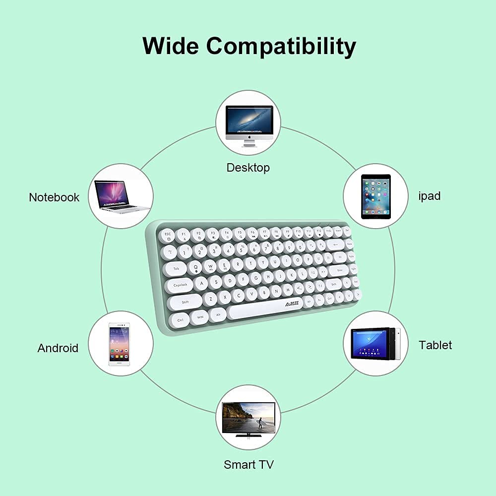 Wireless Bluetooth Keyboard for iOS Windows Android