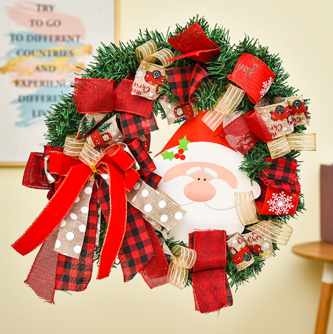 38cm Christmas Wreath Decoration