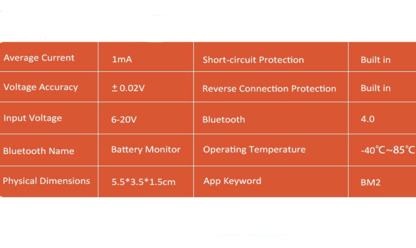 BM2 Bluetooth Battery Monitor 12V Car Battery Tester