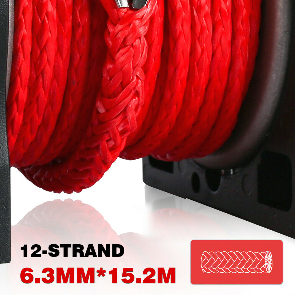 X-BULL 5000LBS/2268KGS Electric Winch Synthetic Rope Wireless Roof Rack UTV 12V