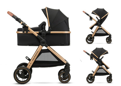 Pre-order Skyra 2-in-1 Newborn Pram & Bassinet Stroller and Reclining Car Seat (Grey)